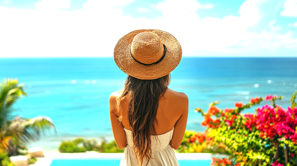 バケーション 休暇 海外 大好き 女子 フリー素材