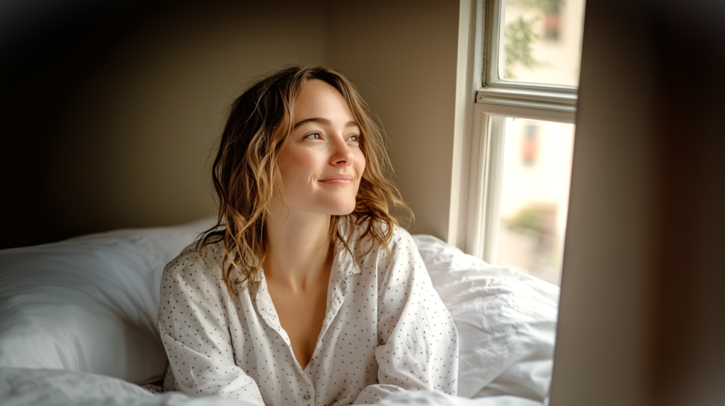 心地よい朝のひととき フリー素材