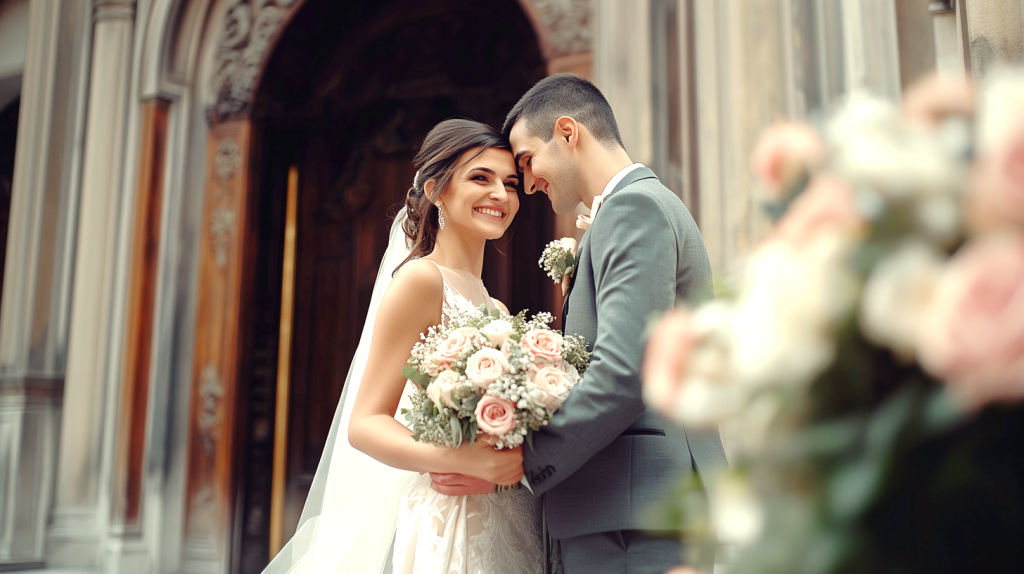 愛に包まれた幸せな日 フリー素材