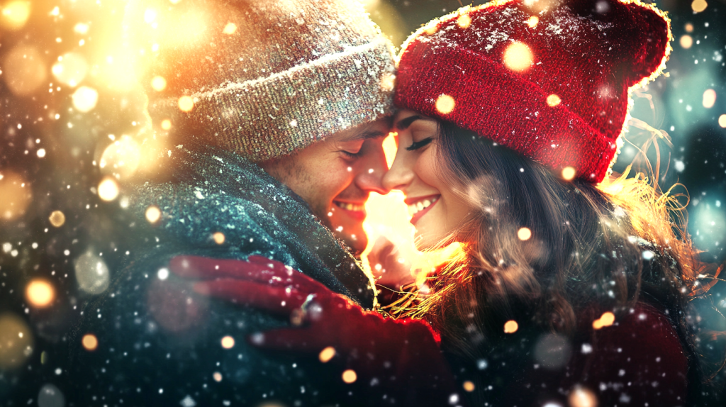 恋人たちのクリスマスは恋する季節 フリー素材