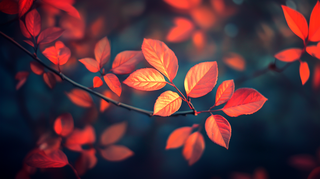 鮮やかな色彩を楽しむ秋の色 フリー素材