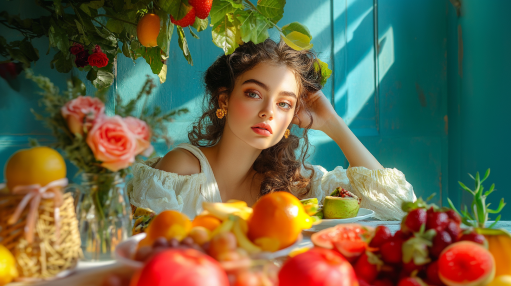 自然光が輝くブランチタイム フリー素材